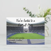 Fußball-Party Einladung (Stehend Vorderseite)