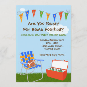 Fußball-Party Einladung