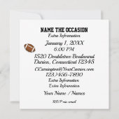 Fußball-Party Einladung (Rückseite)