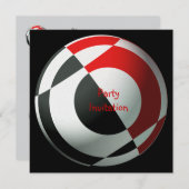 Fußball-Party Einladung (Vorne/Hinten)