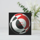 Fußball-Party Einladung (Stehend Vorderseite)