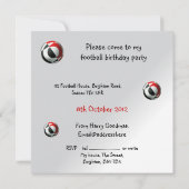 Fußball-Party Einladung (Rückseite)