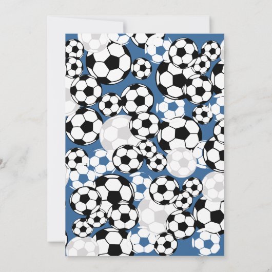 Fußball-Party Einladung (Rückseite)