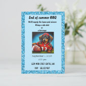 Fußball-Party Einladung (Stehend Vorderseite)