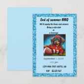 Fußball-Party Einladung (Vorne/Hinten)