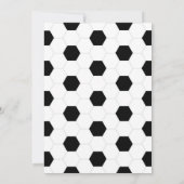 Fußball-Party Einladung | Einladungen von Mädchen (Rückseite)