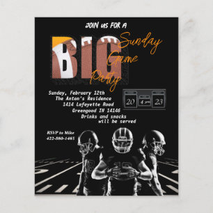 Fußball-Party Einladung Flyer