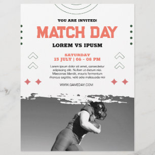 Fußball-Party Einladung Fußball-Spieltag Flyer