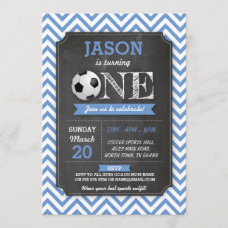 Fußball-Party Fußball 1. Geburtstag Einladung