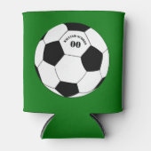 Fußball-Party, Fußball mit Name und Nummer Dosenkühler (Vorderseite)