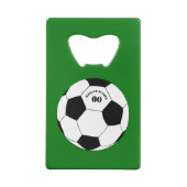 Fußball-Party, Fußball mit Name und Nummer Geldbeutel Flaschenöffner (Rückseite)