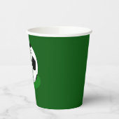 Fußball-Party, Fußball mit Name und Nummer Pappbecher (Links)