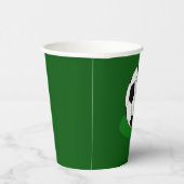 Fußball-Party, Fußball mit Name und Nummer Pappbecher (Rechts)