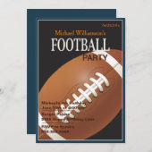 Fußball Party Geburtstagsfeier Einladung (Vorne/Hinten)