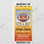 Fußball Party Kinderdusche Einladung (Vorderseite)