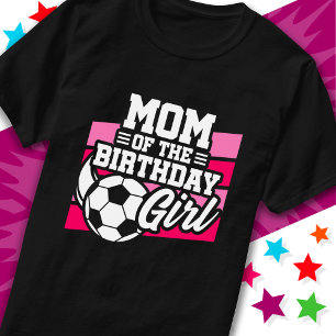 Fußball-Party Mama der Geburtstagskarte T-Shirt