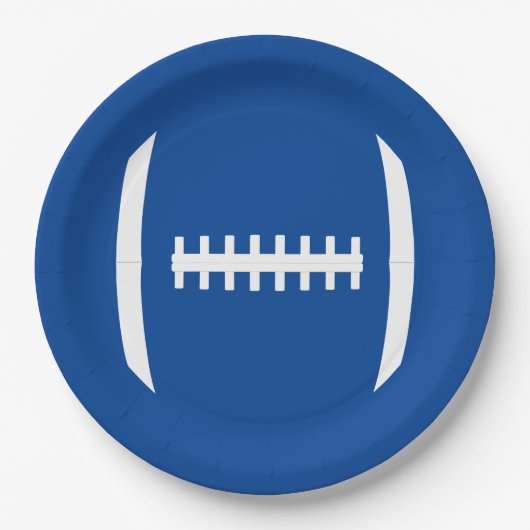 Fußball-Party oder Bankett-Farbsport Pappteller (Vorderseite)