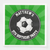 Fußball-Party Paper Dinner Napkins Serviette (Vorderseite)