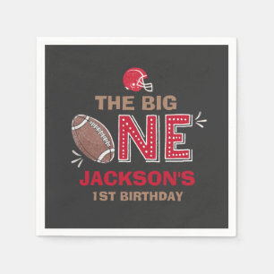 Fußball-Party-Servietten-Fußball-1. Geburtstag Serviette