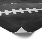 Fußball Party Unterschreiben mit Chalkboard Hinter Poster (Ecke)