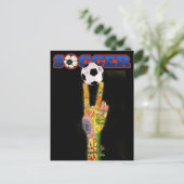 Fußball-Party ! von SRF Einladungspostkarte (Stehend Vorderseite)