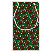 Fußball Pattern Sportteam Spielfanklub Kleine Geschenktüte (Rückseite)