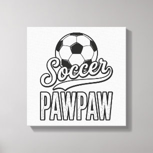 Fußball Pawpaw Vintage Gravur Shirt Design_1 Leinwanddruck