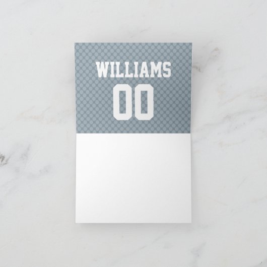 Fußball-Pennant Danke-Karte Dankeskarte (Innenseite)