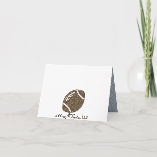 Fußball-Pennant Danke-Karte Dankeskarte (Rückseite)