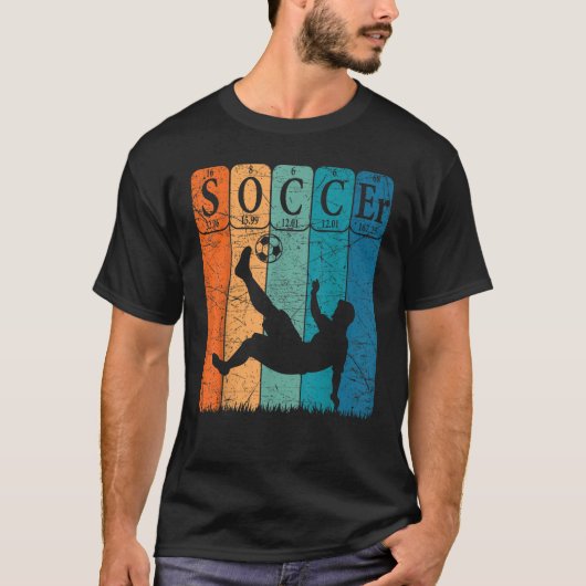 Fußball Periodischer Tischelemente Fußball-Nerd T-Shirt (Vorderseite)