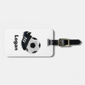 Fußball-Personalisation fett Gepäckanhänger (Vorderseite horizontal)