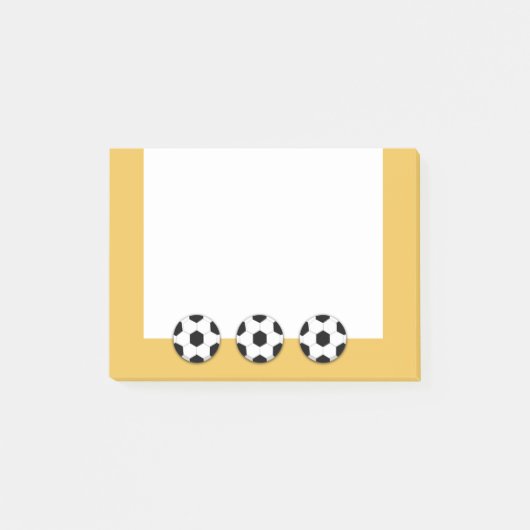 Fußball PERSONALISIEREN Post-it Klebezettel (Vorderseite)