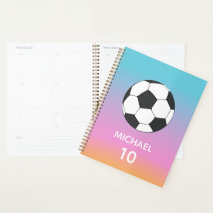 Fußball Personalisiert Name und Nummer Planer