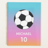 Fußball Personalisiert Name und Nummer Planer (Vorderseite)