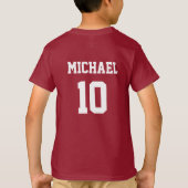 Fußball Personalisiert Name und Nummer T-Shirt (Rückseite)