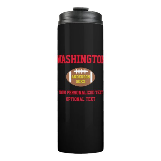 Fußball Personalisiert Thermosbecher (Vorderseite)