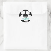 Fußball Personalisiert vom sportlichen Party Runder Aufkleber (Tasche)