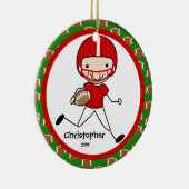 Fußball-personalisierte Keramik Ornament (Rechts)