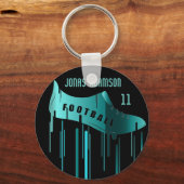 Fußball/personalisierte Sportgestaltung Schlüsselanhänger (Vorderseite)