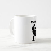 "Fußball-" personalisierte Tasse (Mann) (Vorderseite Links)