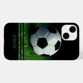 Fußball Personalisierter Name Fußball Case-Mate iPhone Hülle (Rückseite (Horizontal))
