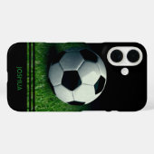 Fußball Personalisierter Name Fußball Case-Mate iPhone Hülle (Rückseite (Horizontal))