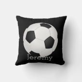 Fußball personalisiertes Kissen (Rückseite)
