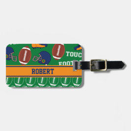 FUSSBALL personifizieren Sport-Fan-Athleten-Muster Gepäckanhänger