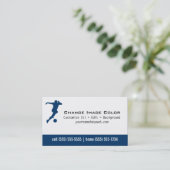 Fußball - persönliche Visitenkarte (Stehend Vorderseite)