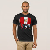 Fußball-Peru-Dunkelheits-T - Shirt (Vorne ganz)