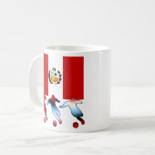 Fußball-Peru-Tasse Kaffeetasse (Vorderseite Links)
