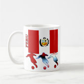 Fußball-Peru-Tasse Kaffeetasse (Links)