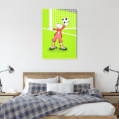 Fußball Pförtner tut von dem Bogen ein Anstoß Leinwanddruck (Insitu (Schlafzimmer))