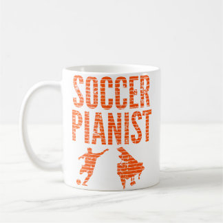 Fußball-Pianist Klavierspieler Fußball-Sport-Ges Kaffeetasse